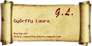 Győrffy Laura névjegykártya
